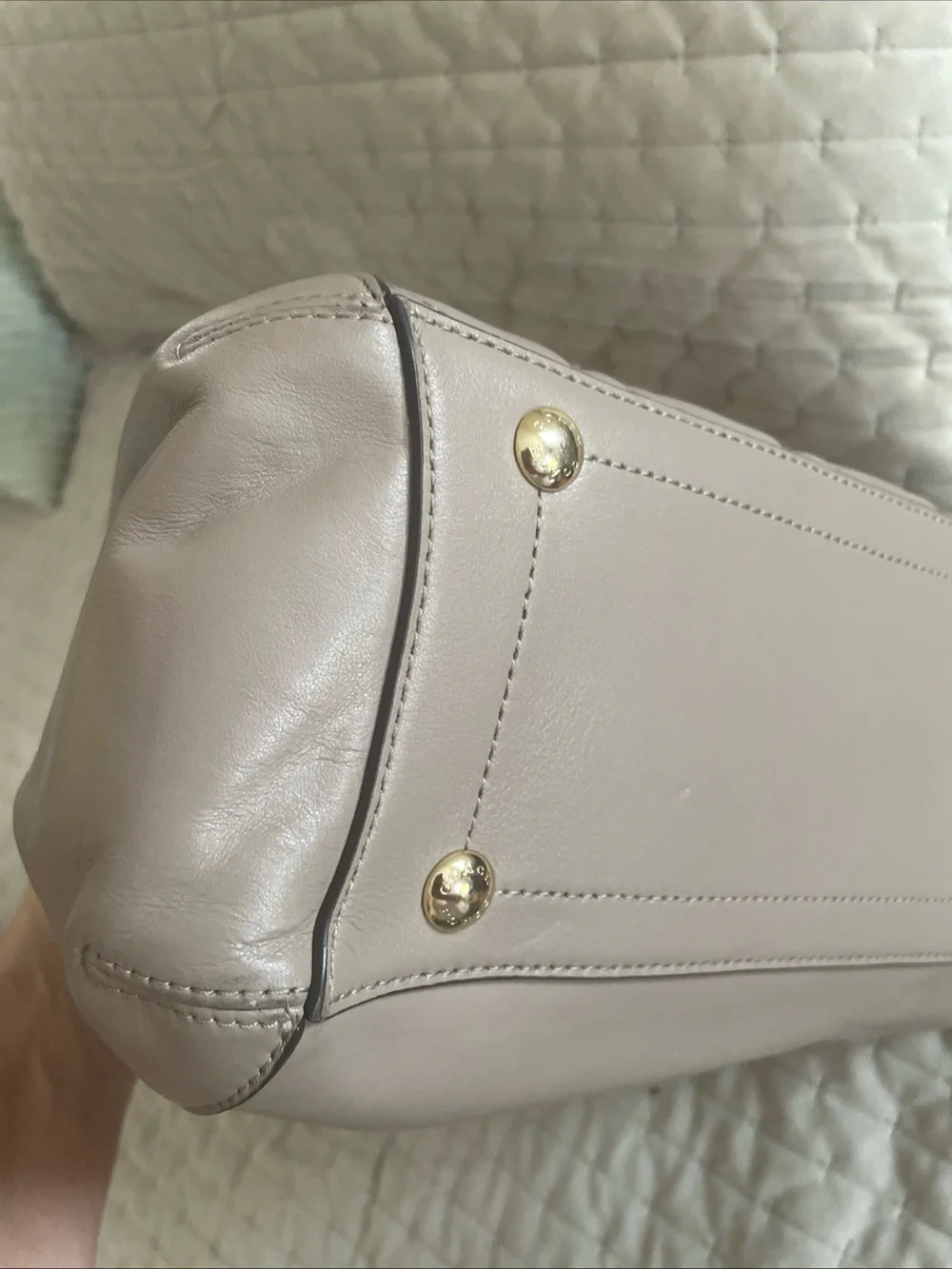 Coach structured quilted